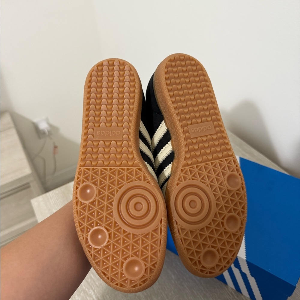 Adidas Samba Black and Cream Sneakers - Picture 4 of 5